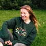 Snug As A Bug Embroidered Sweatshirt, thumbnail 1 of 7