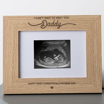Personalised Baby Scan Photo Frame For Dad To Be, 2 of 4