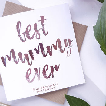 Best Mum Ever | Personalised Mother's Day Card, 2 of 4