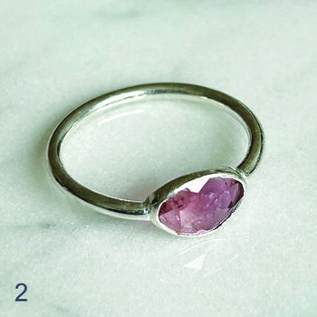 Tara One Stone Ring, 2 of 11