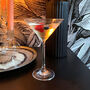 Filigree Etched Martini Cocktail Glasses, thumbnail 1 of 8