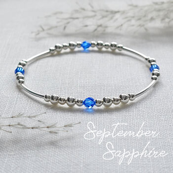 Sapphire September Birthstone Bracelet, 2 of 4