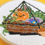 Pumpkin Terrarium Cross Stitch Kit, thumbnail 3 of 10