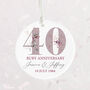 Ruby 40th Anniversary Celebration Bauble, thumbnail 6 of 6