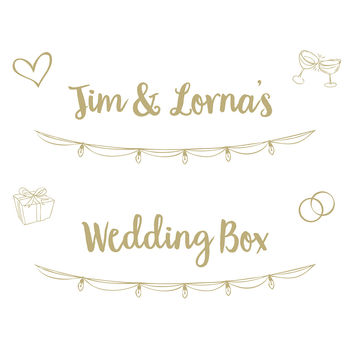 Personalised Celebration Crate With Metallic Text, 4 of 6
