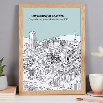 Personalised Salford Graduation Gift Print, 7 of 9