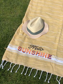 Embroidered Beach Towel, 2 of 8