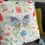 Floral Butterfly Cushion With Embroidery And Tassels, thumbnail 3 of 6