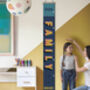 Personalised 6ft 'Our Family Rules!' Canvas Height Chart, thumbnail 2 of 8
