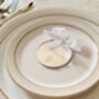 Luxury Mirrored Gold Silver Script Circle Place Setting, thumbnail 5 of 12