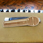 Microphone Shaped Birch Ply Bookmark, thumbnail 3 of 3