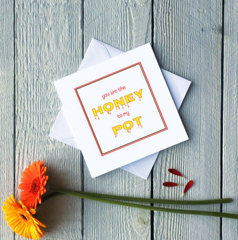 Personalised Honey Pot Greetings Card, 2 of 2