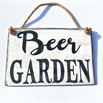 Personalised Beer Garden Sign By Potting Shed Designs ...