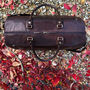 His And Hers Luxury Buffalo Leather Holdall Travel Set, thumbnail 7 of 9