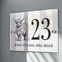Personalised Highland Cow Acrylic House Sign, thumbnail 2 of 5