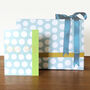 Blue Spot Wrapping Paper Two Sheets, thumbnail 5 of 6