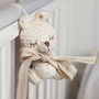 Personalised Angel Wings New Baby Teddy Bear Decoration, thumbnail 7 of 12