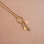 Astralis Rose Necklace Gold Filled And Zirconia Charms, thumbnail 3 of 6