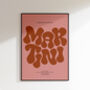 Espresso Martini Print | Cocktail Poster | Wall Art | A5 A4 A3 | Bold | Typographic | Drink | Bar | Print | Groovy |, thumbnail 6 of 7