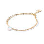 June Moonstone Gold And Silk Birthstone Bracelet, thumbnail 2 of 7