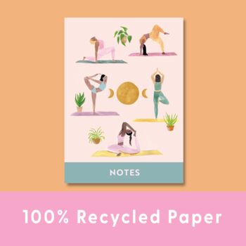 A5 Many Yoga Poses Notebook, 3 of 4