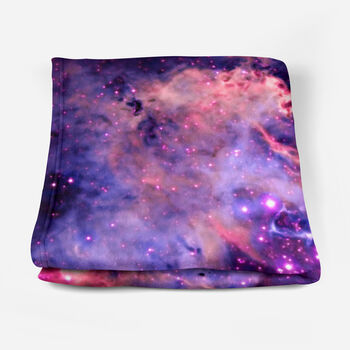 Galaxy Fleece Blanket Rosette Nebula Pink, 3 of 10