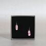 Round Pink Glass Pendant On Sterling Silver Necklace, thumbnail 11 of 12