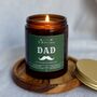 Dad Relaxing Soy Wax Gift Candle, thumbnail 3 of 5