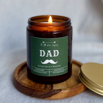 Dad Relaxing Soy Wax Gift Candle, 3 of 5