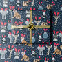 Go Wild Christmas Wrapping Paper Elephant, Giraffe, thumbnail 1 of 5