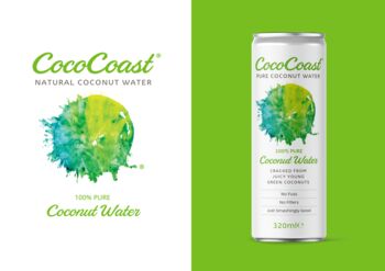Coco Coast Coconut Water Natural 24x320ml Cans, 2 of 2