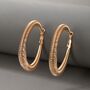 Gold Plated Tapered Spring Hoop Earrings, thumbnail 4 of 8