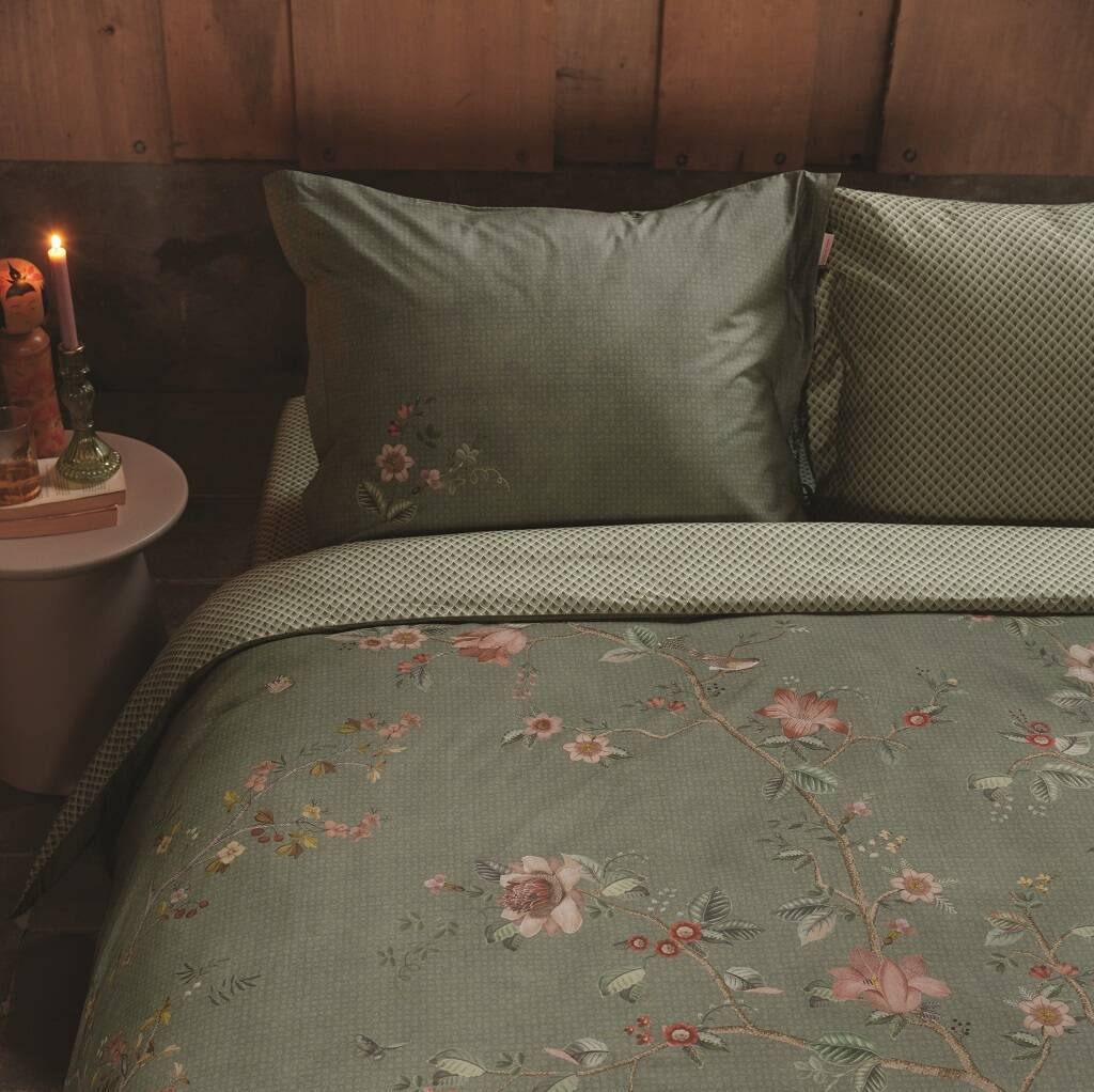 Pip Okinawa Green Double Duvet Cover Set By Bell & Blue