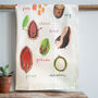 'Nuts' Illustrated Food Tea Towel, thumbnail 1 of 3