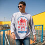 Lucky Fried Chicken Men's Graphic Sweatshirt, thumbnail 2 of 3