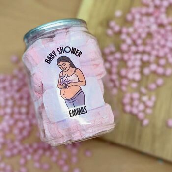 Baby Shower Marshmallow Custom Favour Can – Personalised, Handmade And Choose Your Flavour, 2 of 3