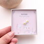 British Birth Flower Earrings Sterling Silver, thumbnail 8 of 12