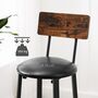 Set Of Two Pu Bar Stools Breakfast Stools Chairs, thumbnail 5 of 7