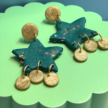 Star Dangle Earrings, 3 of 5