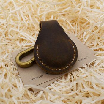 Personalised Apple Air Tag Genuine Leather Keychain, 3 of 6