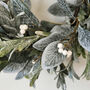 Frosted Mistletoe Christmas Wreath, thumbnail 3 of 3