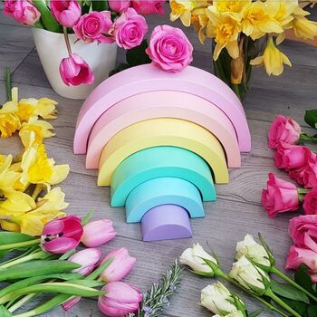 Perfect Pastel Stacking Rainbow Toy, 2 of 4