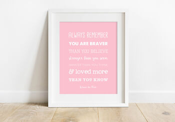 'Loved More Than You Know' Winnie The Pooh Print, 2 of 6