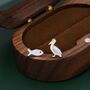 Sterling Silver Mismatched Pelican Bird And Fish Stud Earrings, thumbnail 5 of 12
