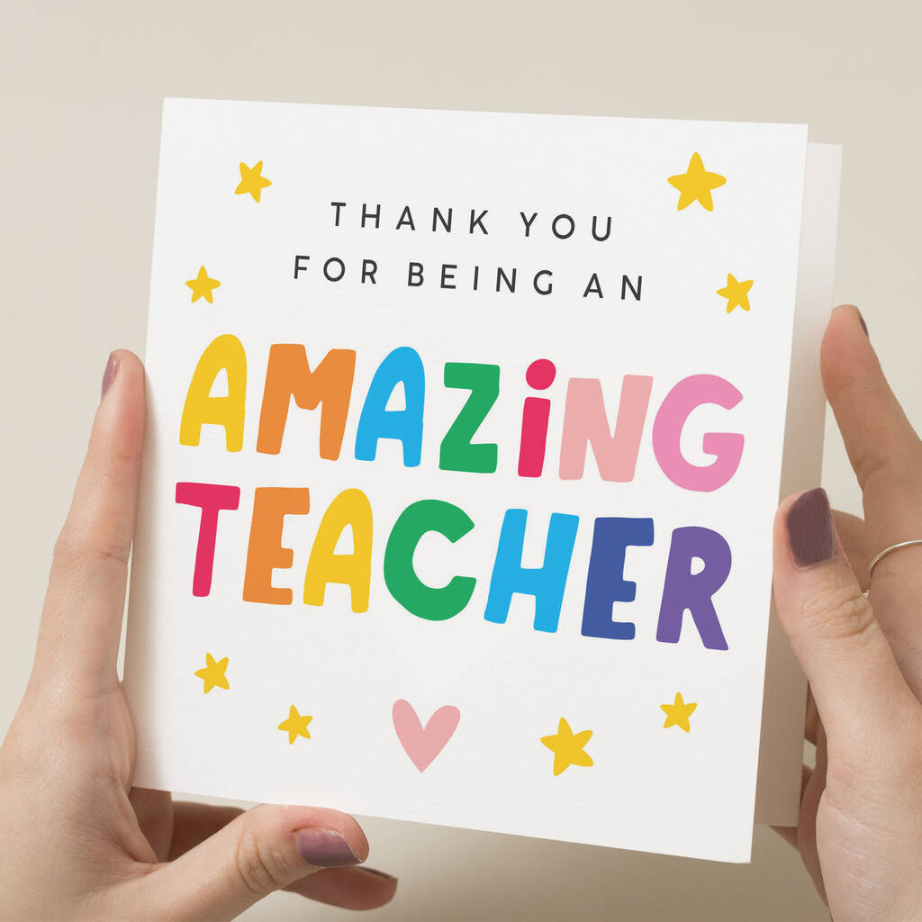 Amazing Teacher Card By Twist Stationery