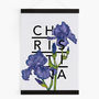 Personalised Iris Botanical Flower Print, thumbnail 7 of 9