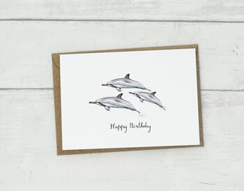 Dolphin Pod Greetings Card, 3 of 3
