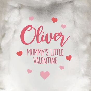 Personalised Mummy Valentines Teddy Bunny, 2 of 3