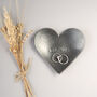11th Anniversary Gift, Mini Decorative Steel Heart Dish With Smooth Metallic Finish, thumbnail 5 of 7
