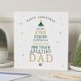 Personalised Funny Christmas Card For Amazing Dad, thumbnail 1 of 7